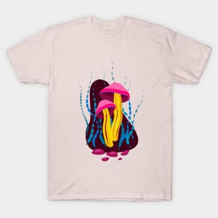 Magenta mushroom T-Shirt